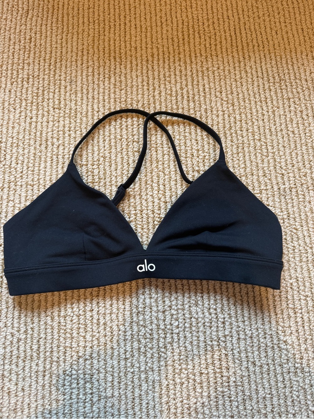 Black alo splendor bra